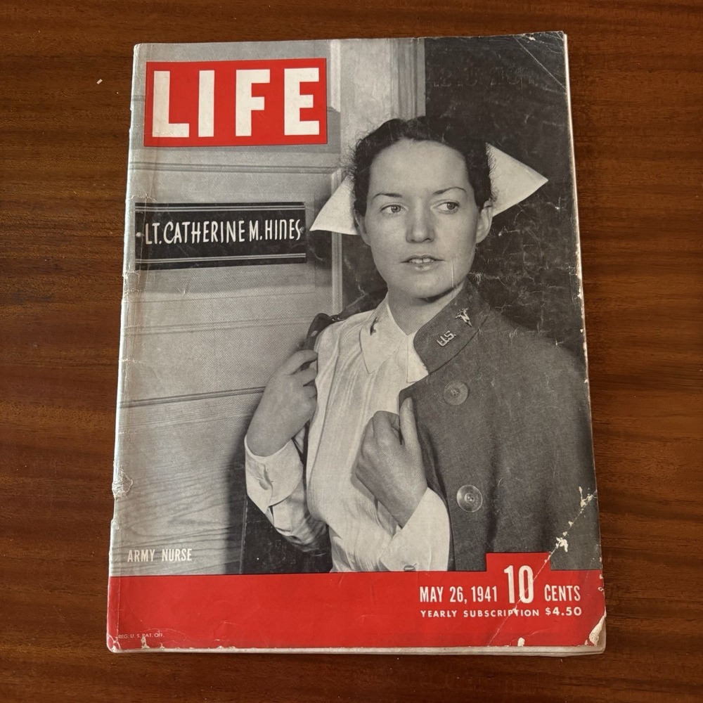 LIFE Magazine May 26 1941 WWII Battle of Britain Balkans Hitler‎ Army Nurse